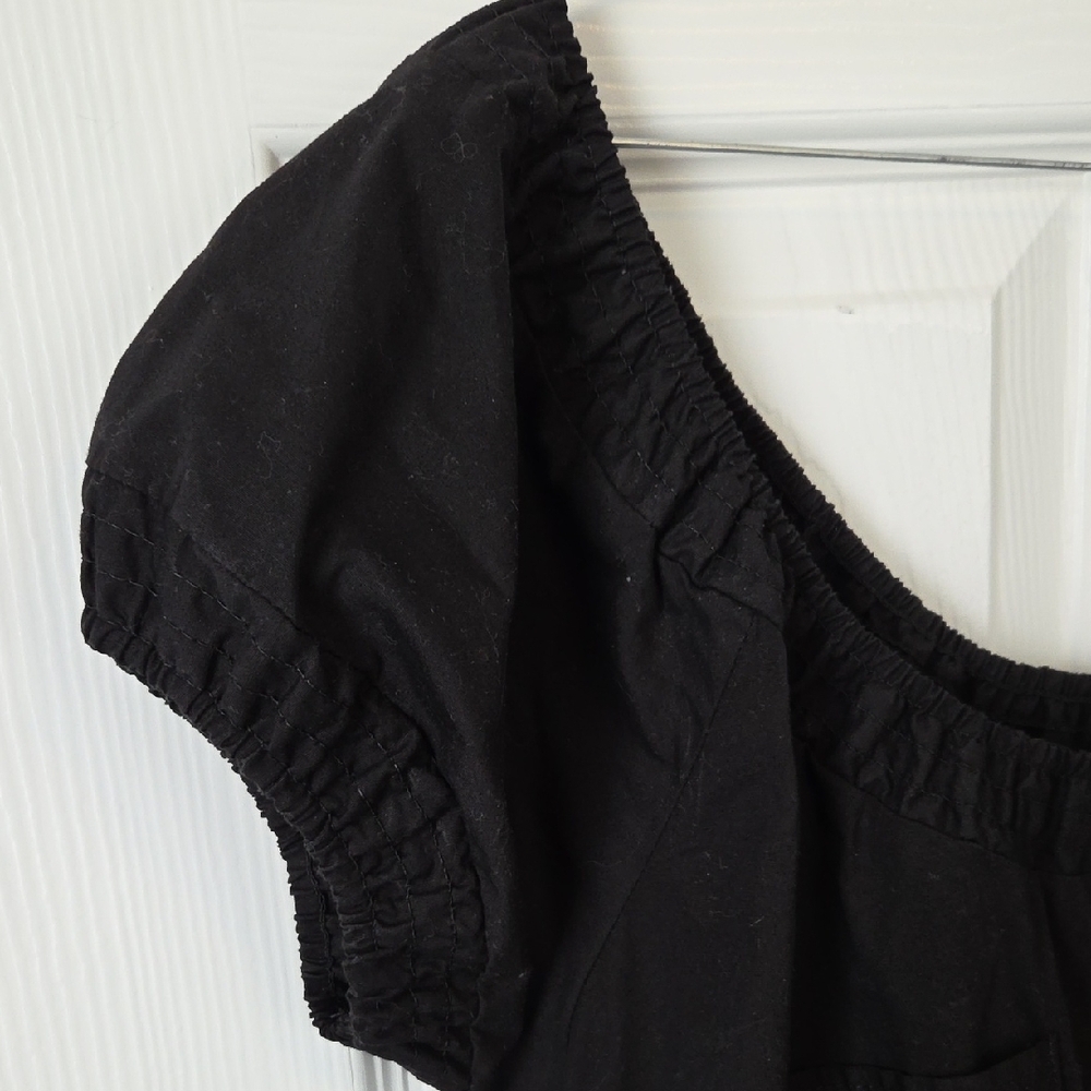 Casual Black Button-Down Juniors Mini Dress - Picture 4 of 8